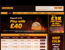 Tablet Screenshot of bingoflame.com